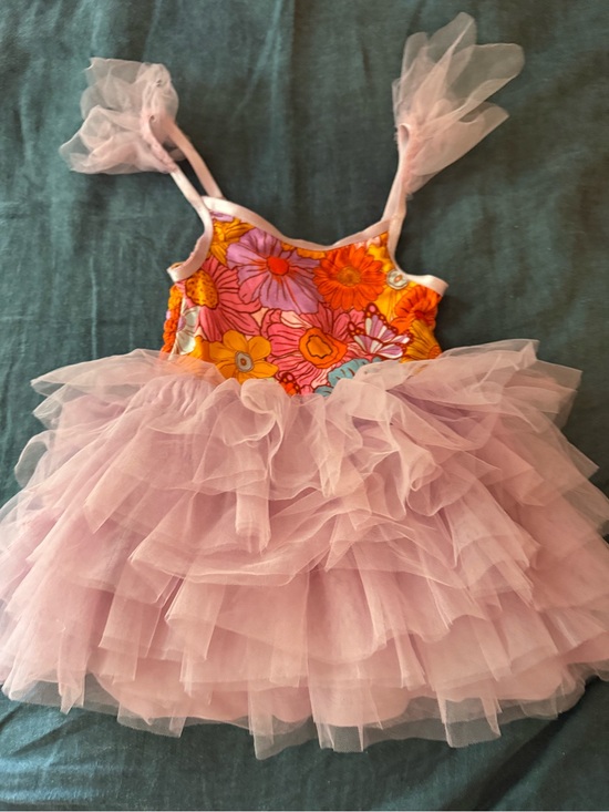 Posh Peanut Other - Posh Peanut Meadow Tulle smocked dress - 2T
